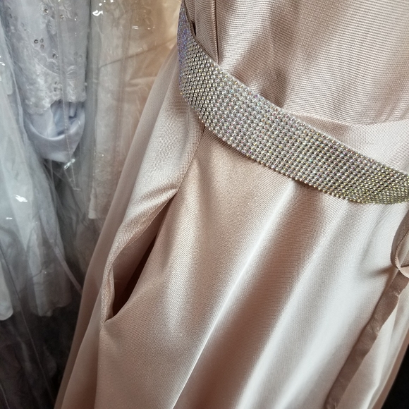 Light Mocha Shimmer Ballgown - Picture 7 of 7